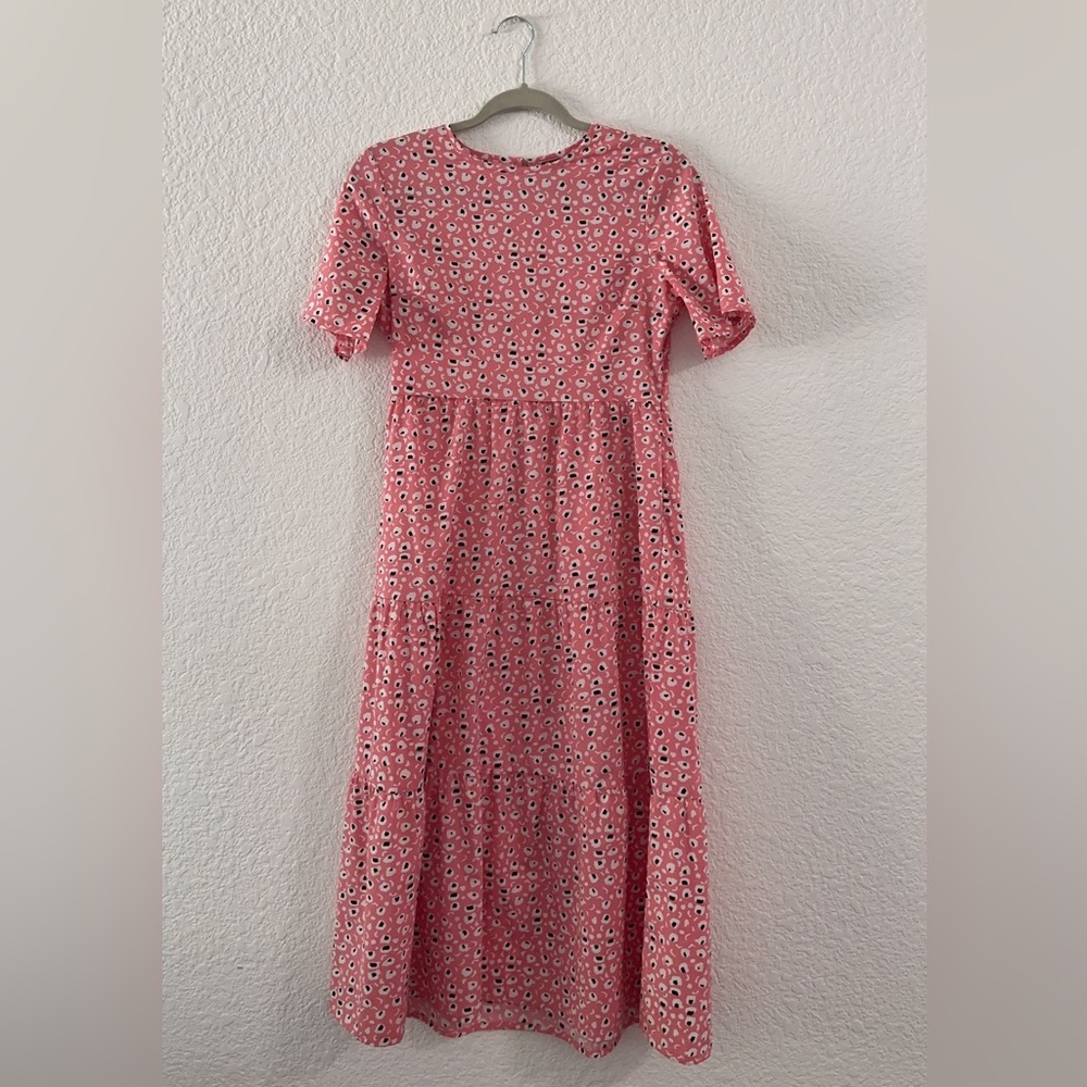 Shein pink midi dress